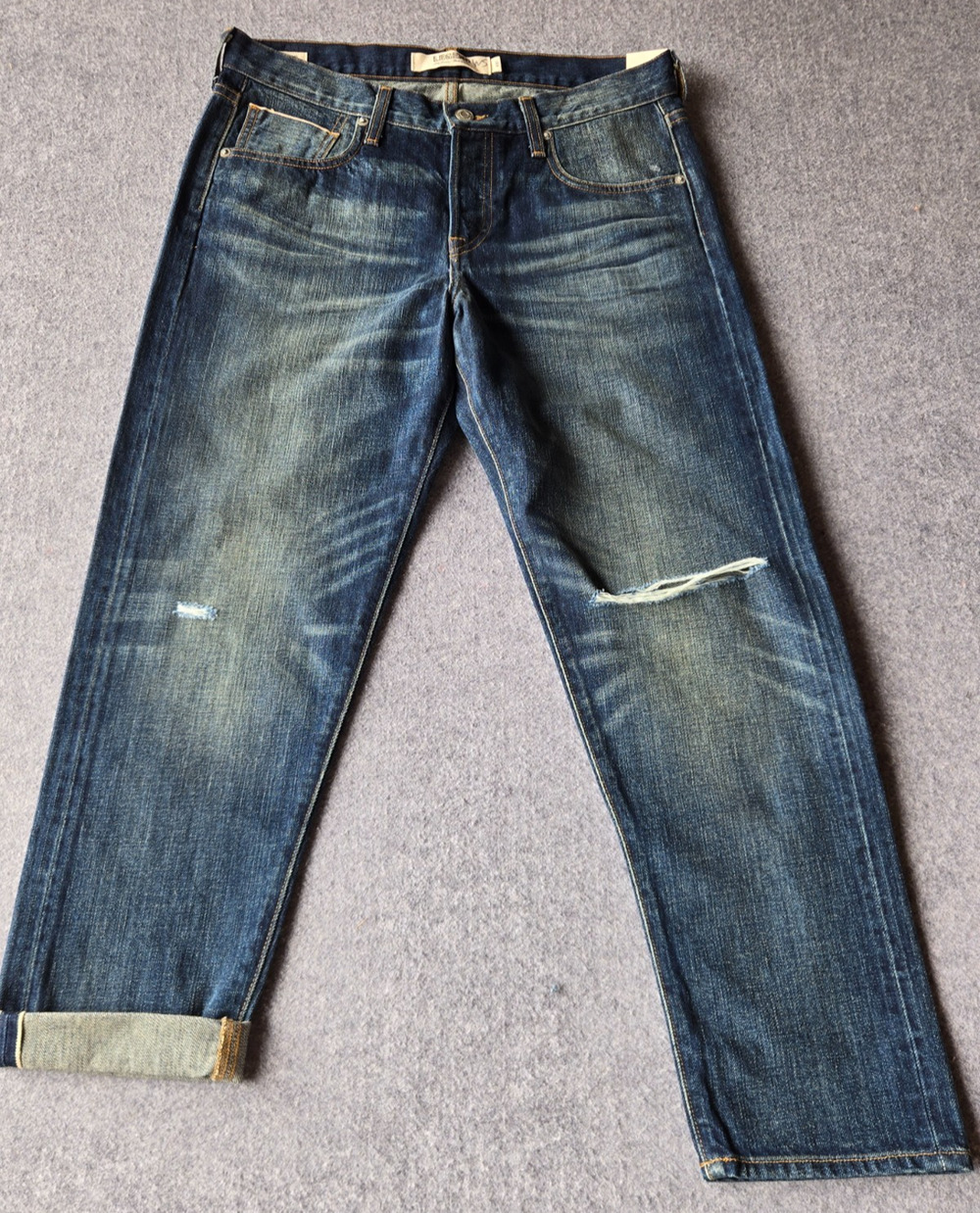 Lucky Brand Dylan Women’s Boyfriend Relaxed Fit Distressed Jeans Size 4/27 New